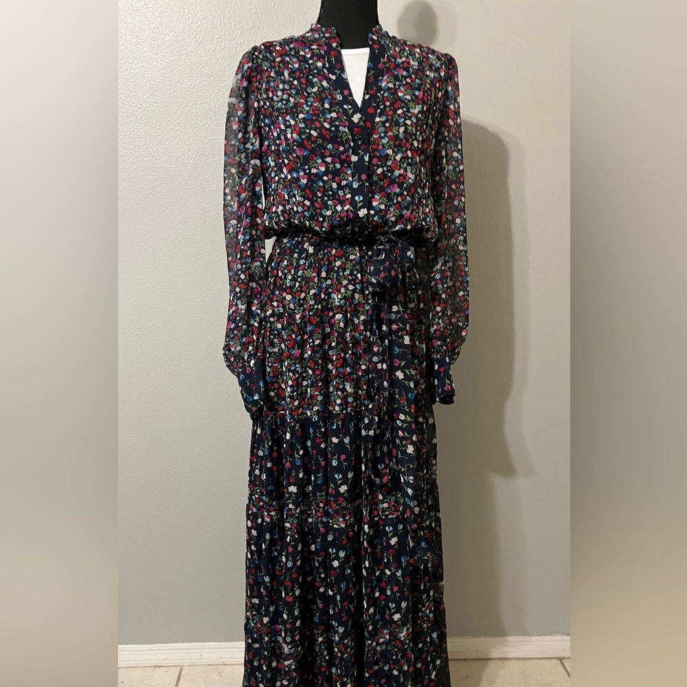 MNG Maxi length flower print dress. Pre-Owned Condition-Very Good. Size 4/S
